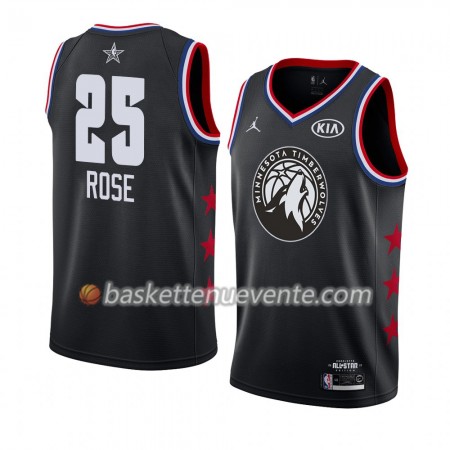 Maillot Basket Minnesota Timberwolves Derrick Rose 25 2019 All-Star Jordan Brand Noir Swingman - Homme